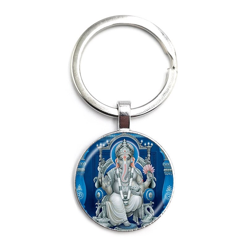 2020 Lord Ganesh Ganesha Necklace God of Wealth Pendant Hindu Elephant Necklace Buddha Meditation Spirit Jewelry Necklace - Executive-Skincare