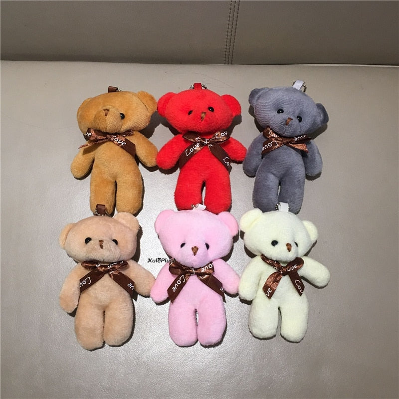 6Colors, 10CM Plush Stuffed Bear Toy Doll Multi-Colors For Wedding Bouquet GIFT - Executive-Skincare