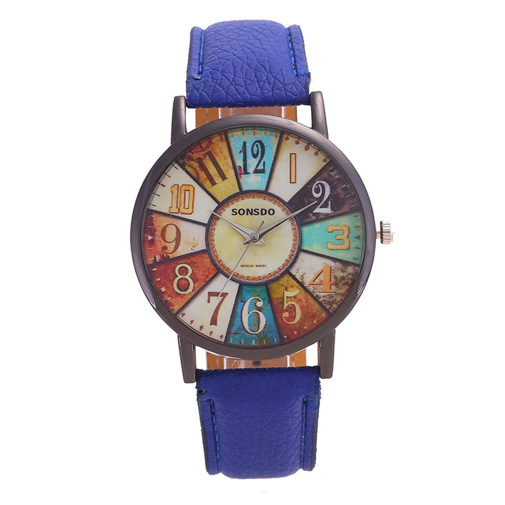 Women&#39;s Wrist Watch 2022 Womens Unisex Luxury Brand Retro Casual Faux Leather Analog Quartz Watch Clock Wristwatches Reloj Mujer - Executive-Skincare