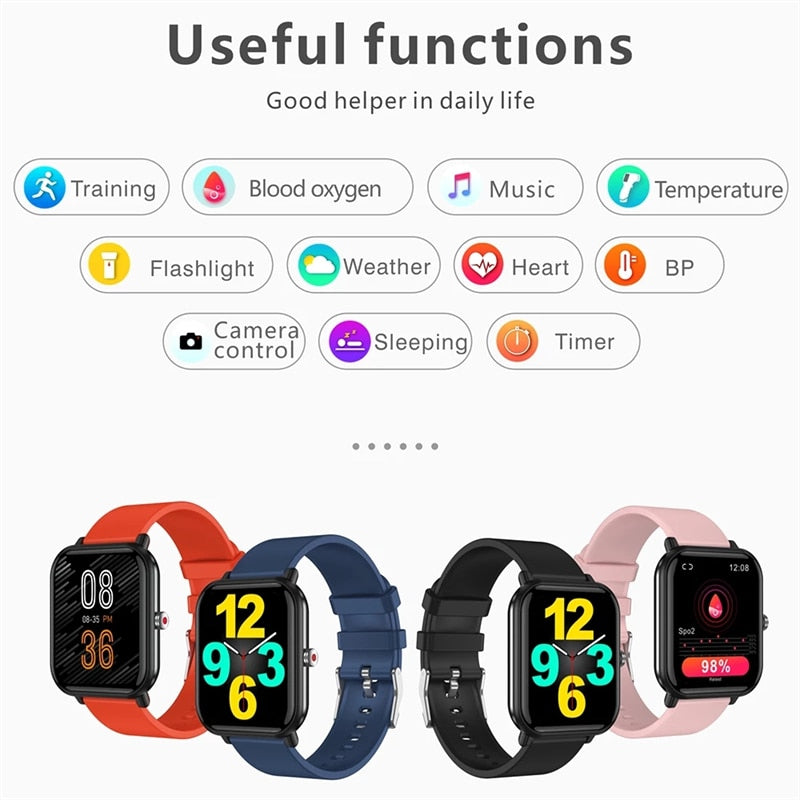 LIGE 2022 New Smart watch Ladies Full touch Screen Sports Fitness watch IP67 waterproof Bluetooth For Android iOS Smartwatch Men - Executive-Skincare