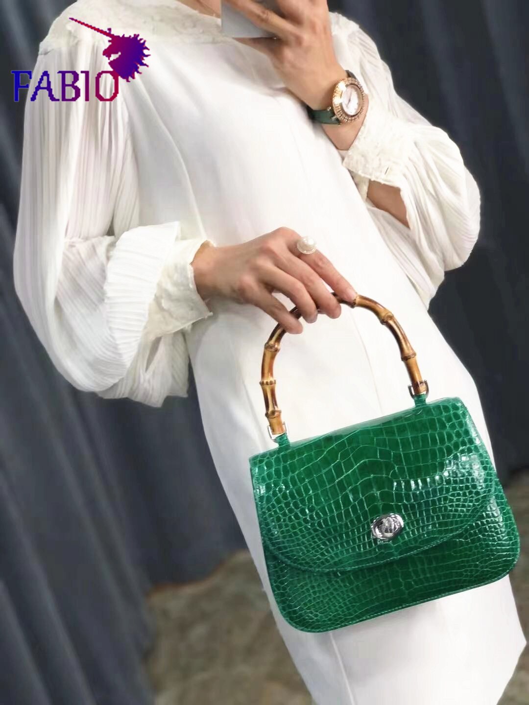 high-end dinner ladies handbag   Crocodile skin craft making Women&#39;s custom bagsColor can be customized to select [Remarks] - Executive-Skincare