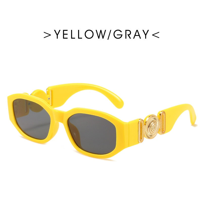 Fashion Brand Design Vintage Small Rectangle Sunglasses Women Men Retro Cutting Lens Gradient Square Sun Glasses Female UV400 - Executive-Skincare