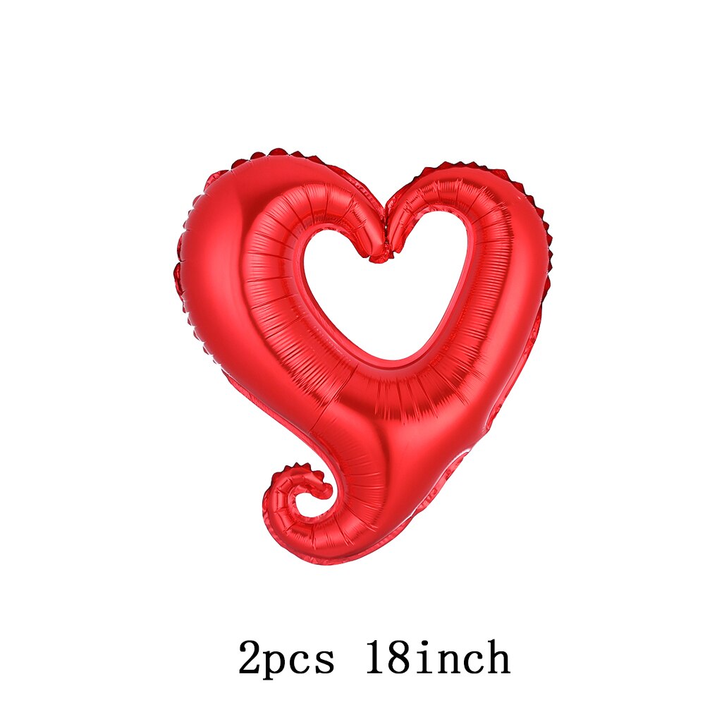 Large Red Lips Double Bear Hug Heart Balloons Foil I Love You Wedding Valentine&#39;s Day Marriage Event Party Balloon Decoration - Executive-Skincare