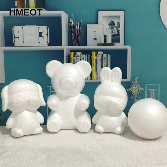 Artificial Flower Rose Bear DIY White Foam Bear Models Teddy For Valentine&#39;s Day Gifts Birthday Party Wedding Decoration Craft - Executive-Skincare