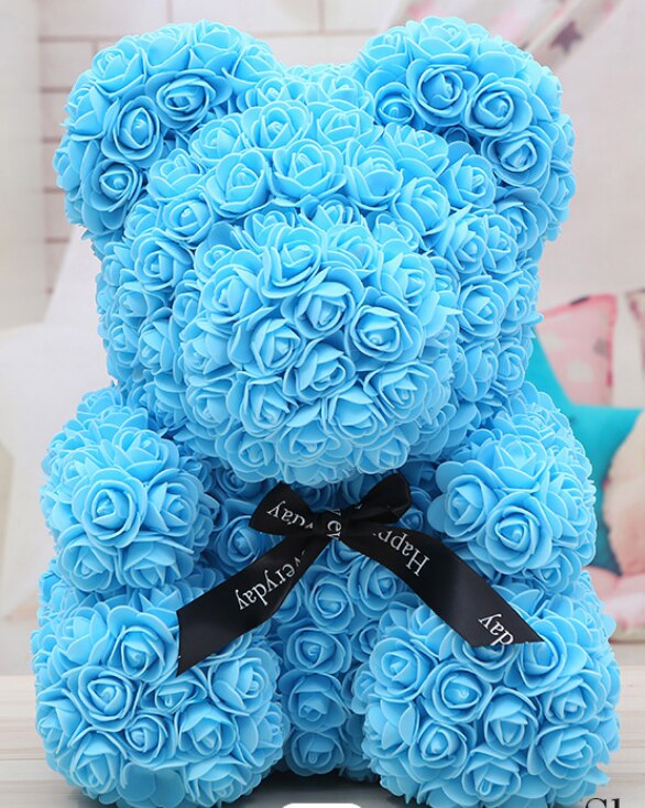 rose teddy bears flower rose bear  DIY gift box Christmas Valentine&#39;s Day present home decor wedding - Executive-Skincare