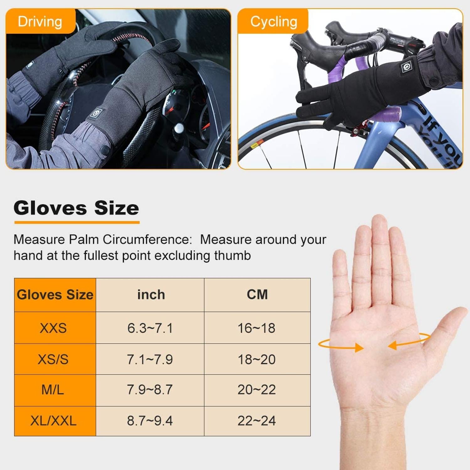 Savior Heat Liner Heated Gloves Winter Warm Skiing Gloves Outdoor Sports Motorcycling Riding Skiing Fishing Hunting - Executive-Skincare