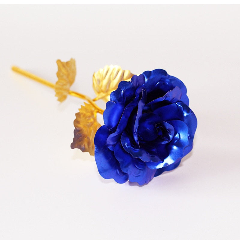 YO CHO 24K Plated Gold Rose Artificial Flower 24K Foil Rose Galaxy Box Birthday Valentine Mother&#39;s Day Christmas Creative Gift - Executive-Skincare