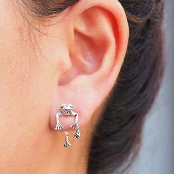 Frog Earrings Childlike Women Earrings Kawaii Frog Earring Animal Party Jewelry for Women - Executive-Skincare