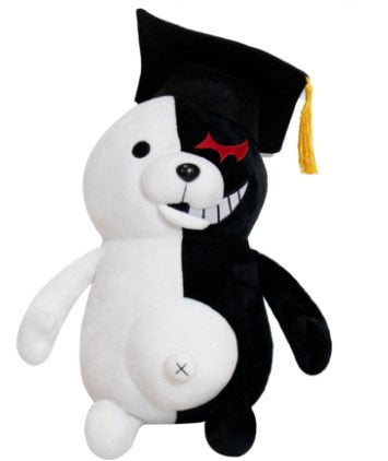 Dangan Ronpa Super Danganronpa 2 Monokuma Black &amp; White Bear Plush Toy Soft Stuffed Animal Dolls Birthday Gift for Children Kids - Executive-Skincare