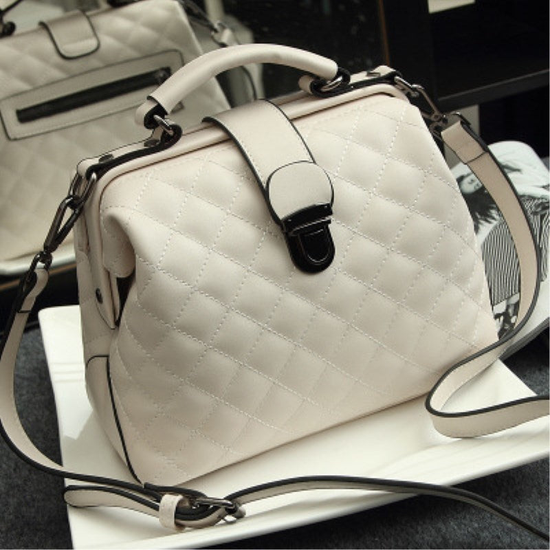 Fashion New Retro Women Doctor Bag 2022 Mobile Messenger Shoulder Clutch Large Capacity Ladies Scrub Leather Leather Handbag - Executive-Skincare