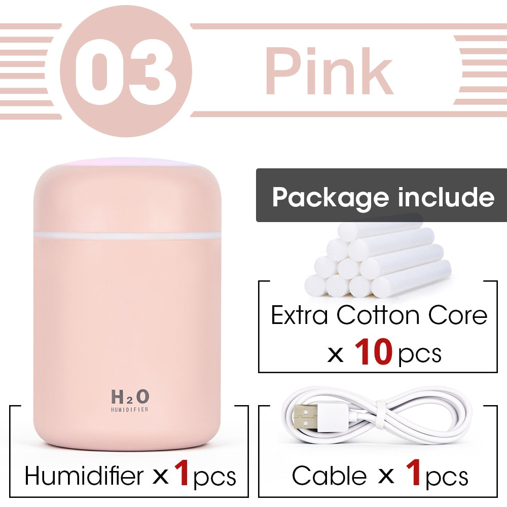 Humidifier Portable USB Ultrasonic Colorful Cup Aroma Diffuser  Air Humidifier Purifier - Executive Quality Store