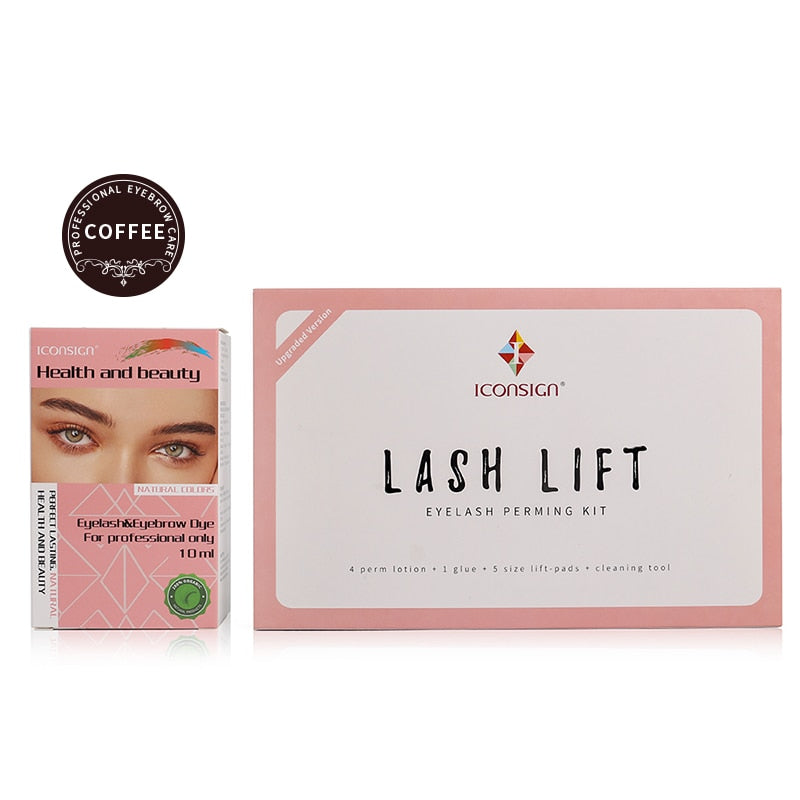 ICONSIGN Upgrade Version Lash Lift Kit and Lash Brow Dye Tint Kit Lifting Eyelash Brow Dye Mascara Eye Makeup Tools Dropshipping - Executive-Skincare