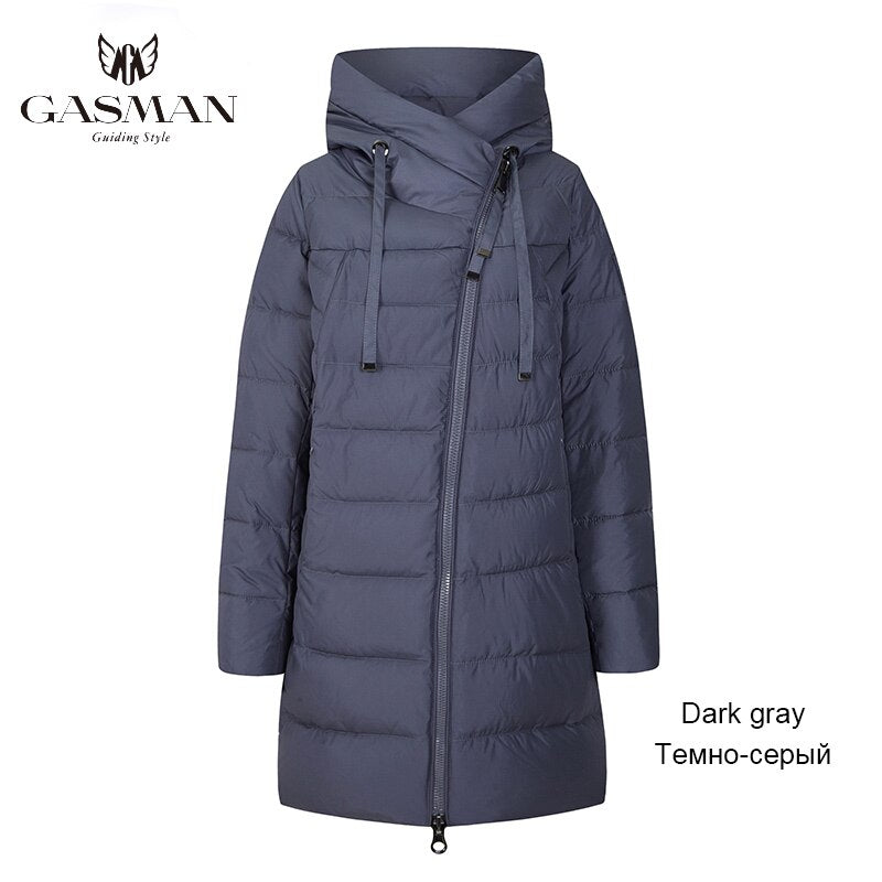 GASMAN 2022 Winter Long Jacket For Women Down Thick Coat Hooded Women Parka Warm Puffer Jacket Female Clothes Outwear 180 - Executive-Skincare