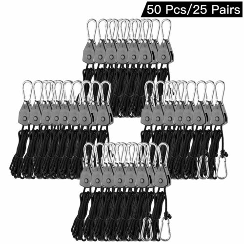 VEVOR 4-98 PCS 6 Feet Long Heavy Duty Adjustable Rope Clip Hanger For