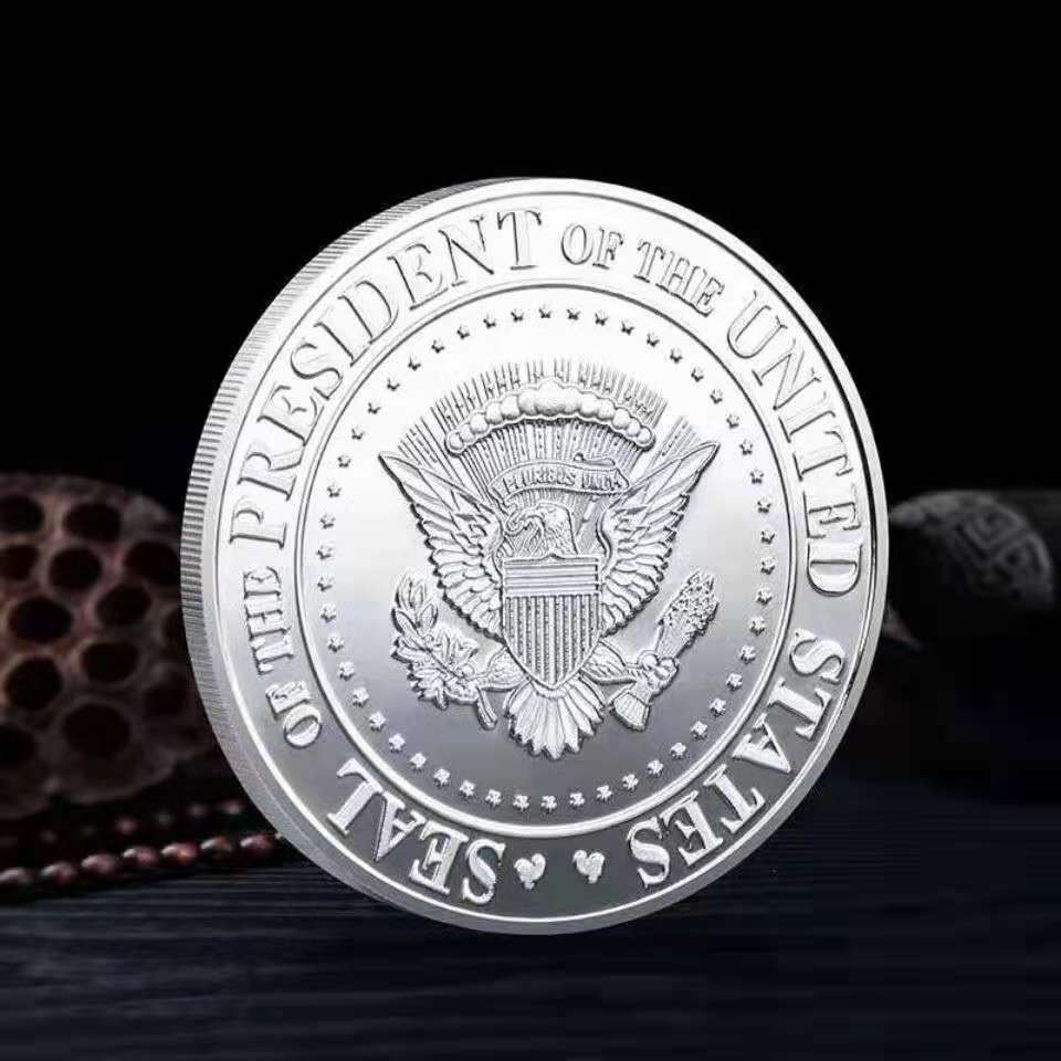 Collectible Gold Coins US Donald Trump Commemorative Coin &quot;Second Presidential Term 2021-2025 IN GOD WE TRUST&quot; - Executive-Skincare