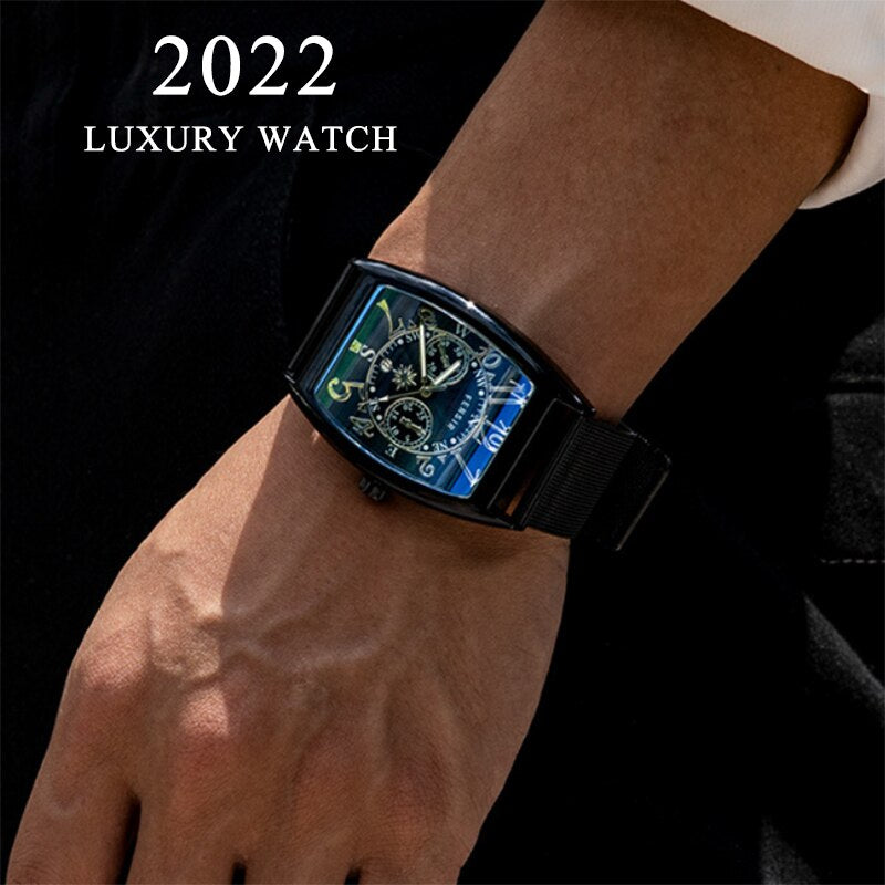 2022 New Luxury Individuality Quartz Wristwatches Fashion Men Watch Strap Gifts Dropshipping Luxe Montre Homme Relogio Masculino - Executive-Skincare