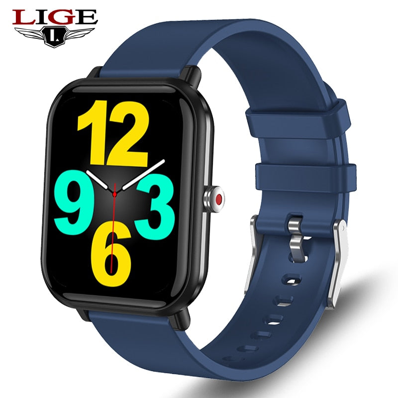 LIGE 2022 New Smart watch Ladies Full touch Screen Sports Fitness watch IP67 waterproof Bluetooth For Android iOS Smartwatch Men - Executive-Skincare