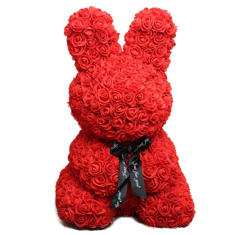 1pc 20cm Polystyrene Foam Teddy Bear Rabbit Mold PE Artificial Rose Flower Wedding Valentine  Day Gift Home Decorations - Executive-Skincare