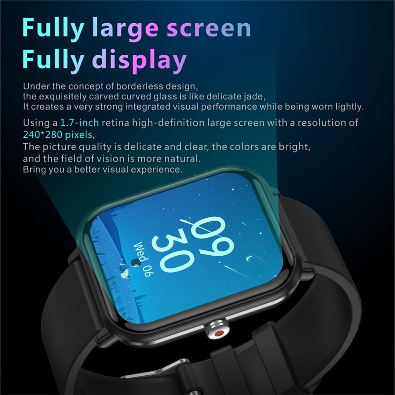 LIGE 2022 New Smart watch Ladies Full touch Screen Sports Fitness watch IP67 waterproof Bluetooth For Android iOS Smartwatch Men - Executive-Skincare