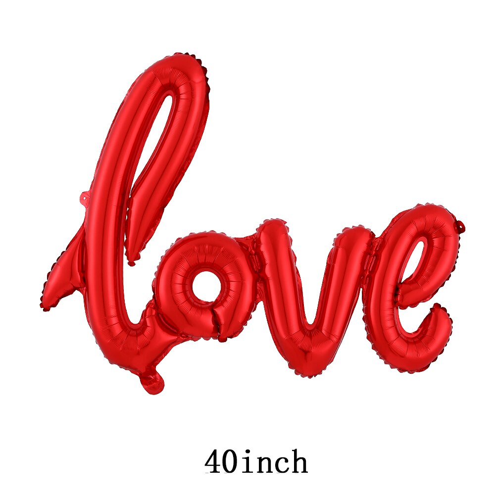 Large Red Lips Double Bear Hug Heart Balloons Foil I Love You Wedding Valentine&#39;s Day Marriage Event Party Balloon Decoration - Executive-Skincare