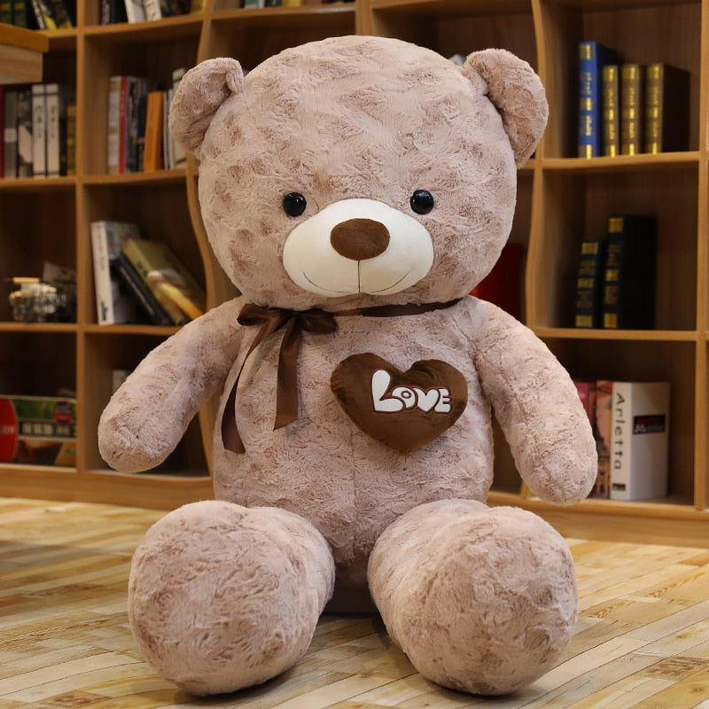 Nice New Hot High Quality 2 Colors Teddy Bear With Love Stuffed Animals Plush Toys Doll Pillow Kids Lovers Birthday Baby Gift - Executive-Skincare