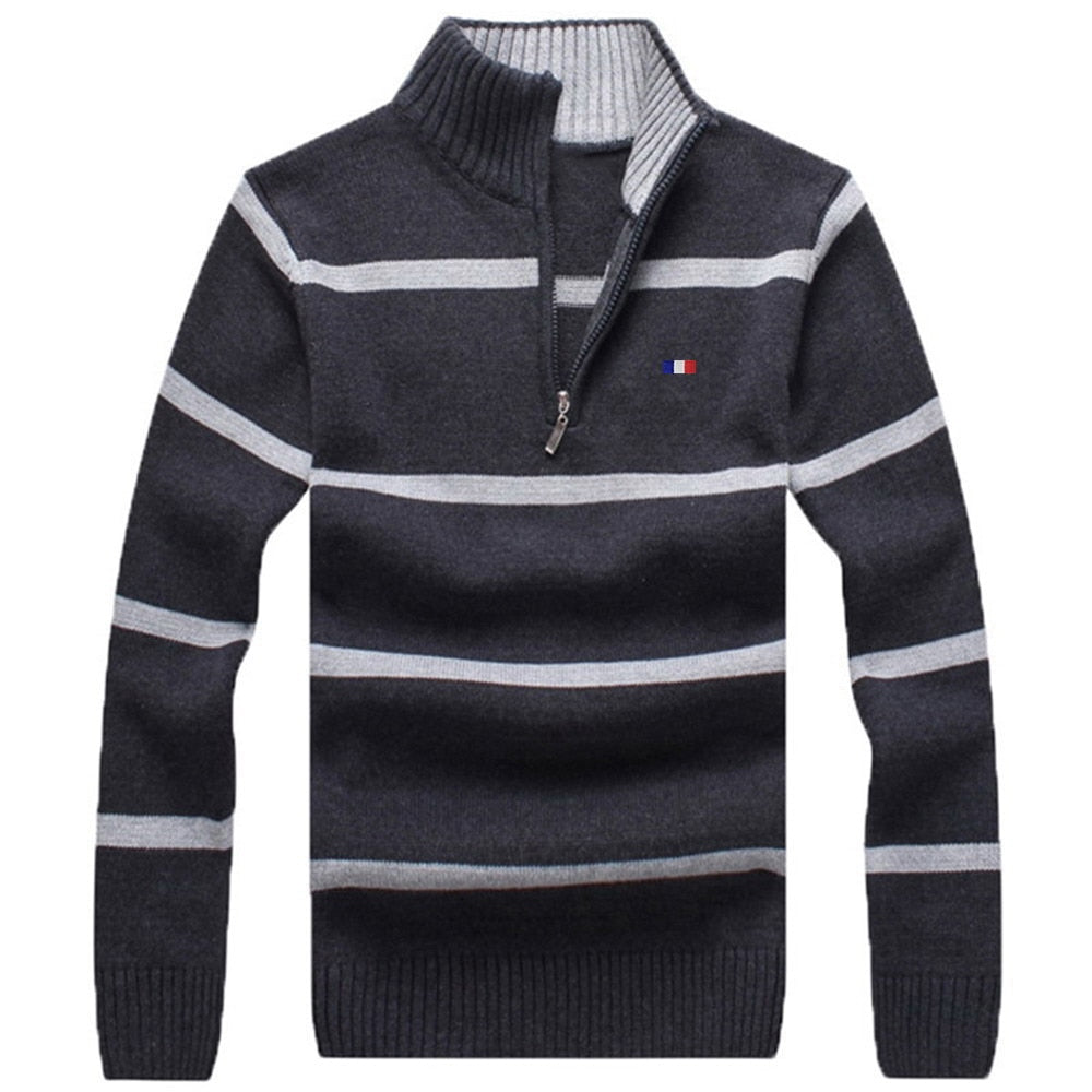 100% High Quality Cotton Men Cardigan Homme Sweater Autumn Winter France Sweaters - Executive-Skincare