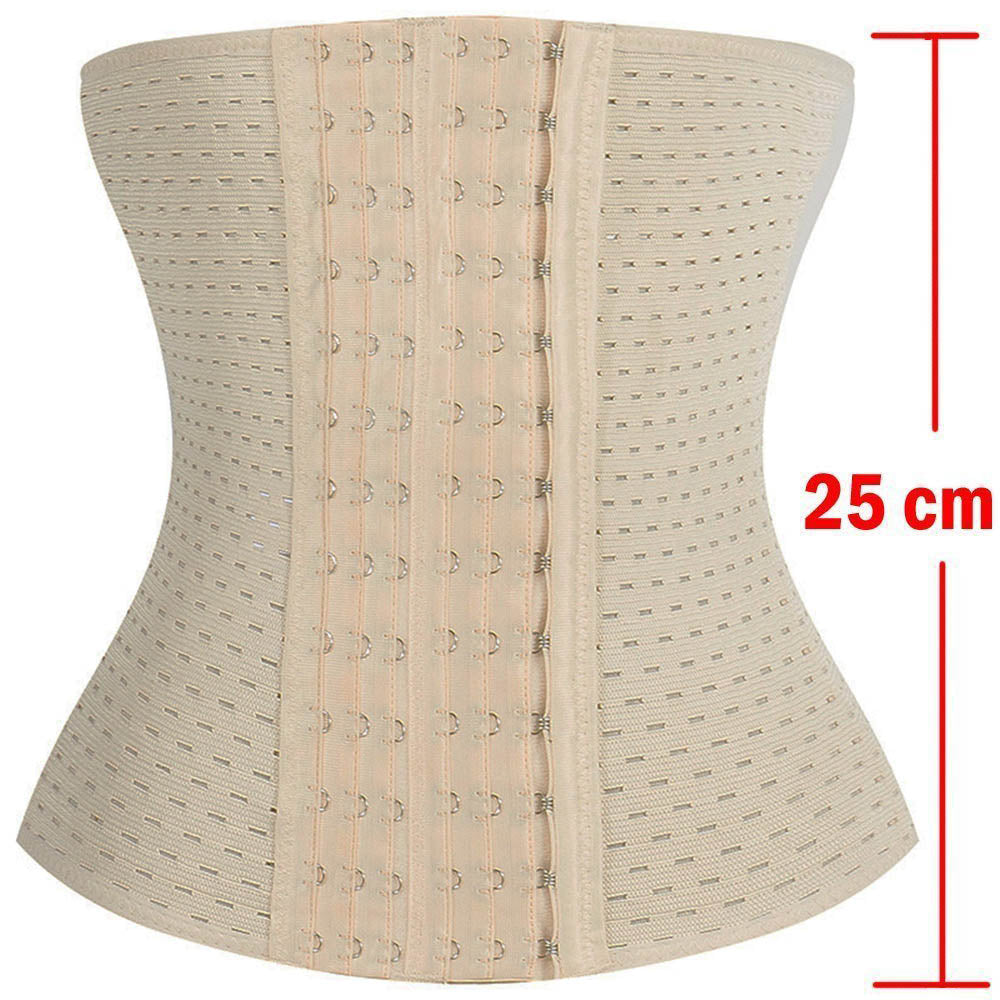 Womens Waist Trainer Cincher Body Shaper Underwear Lingerie Tummy Slim Belt Postpartum Control Underbust Steel Boned Corset - Executive Quality Store