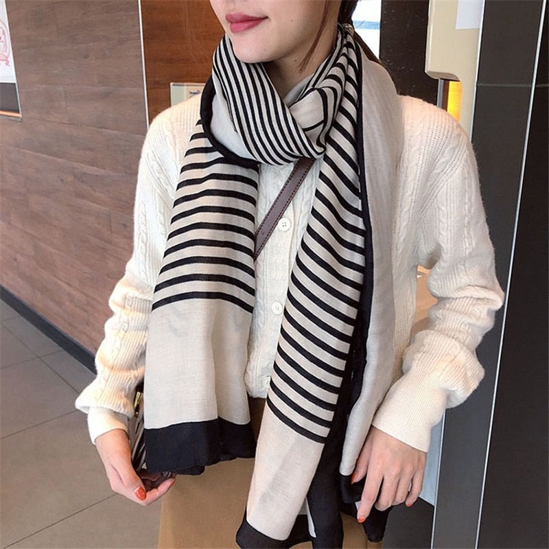 2020 Luxury brand silk scarves Autumn winter  women Fashion Print scarf ladies beach big size cotton shawl Popular headcloth - Executive-Skincare