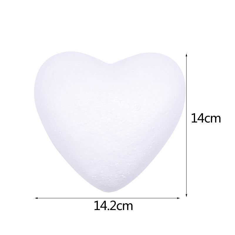 1Pc Polystyrene Styrofoam Foam Heart Rose Bear Crafts For Birthday Party DIY Decoration Wedding Valentines Day Gift - Executive-Skincare