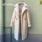 2021new teddy coat faux fur long coat women lamb fur coat thick coat oversized outwears - Executive-Skincare