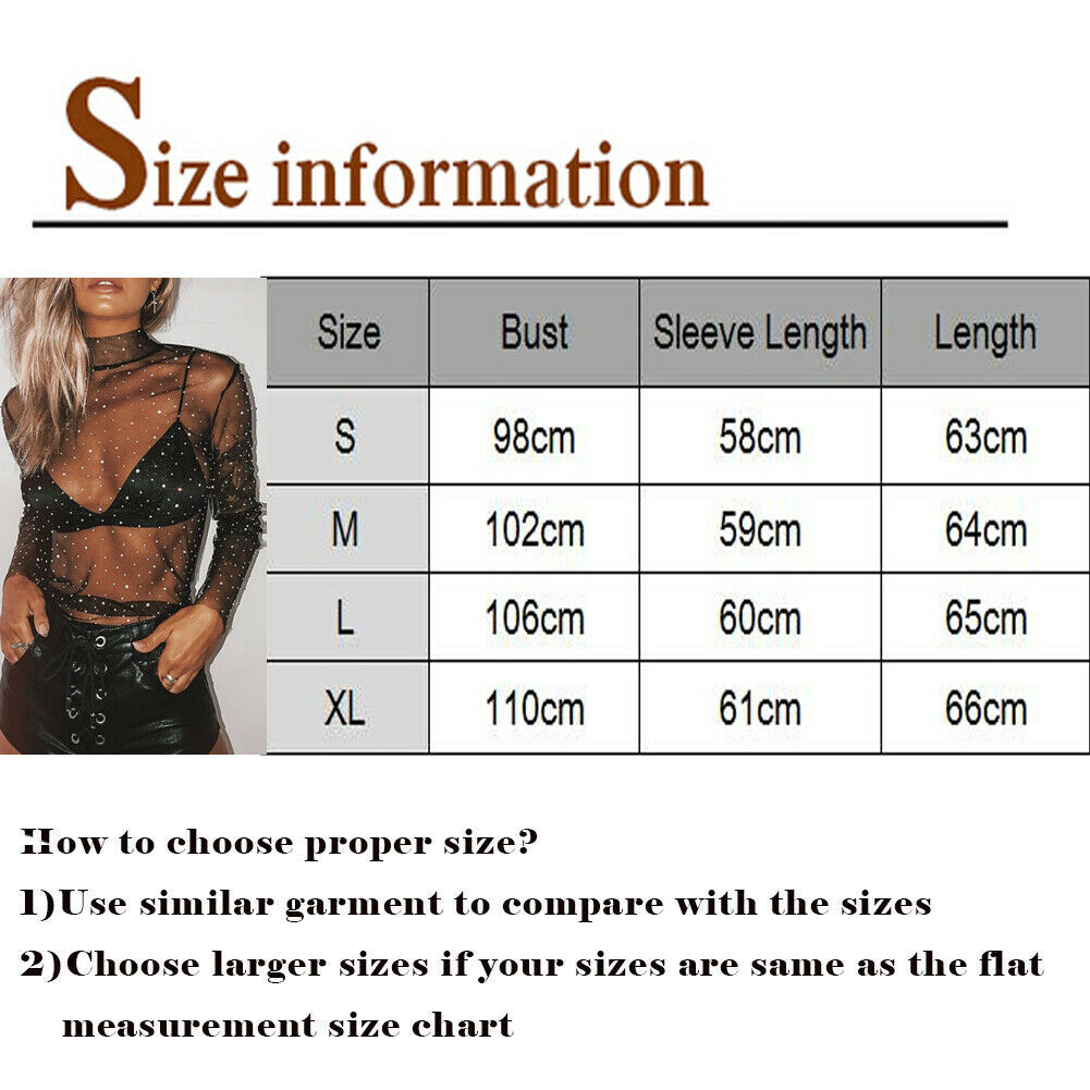 Women Fashion Sexy Sheer T Shirt Mesh Top Transparent Tops - Executive-Skincare