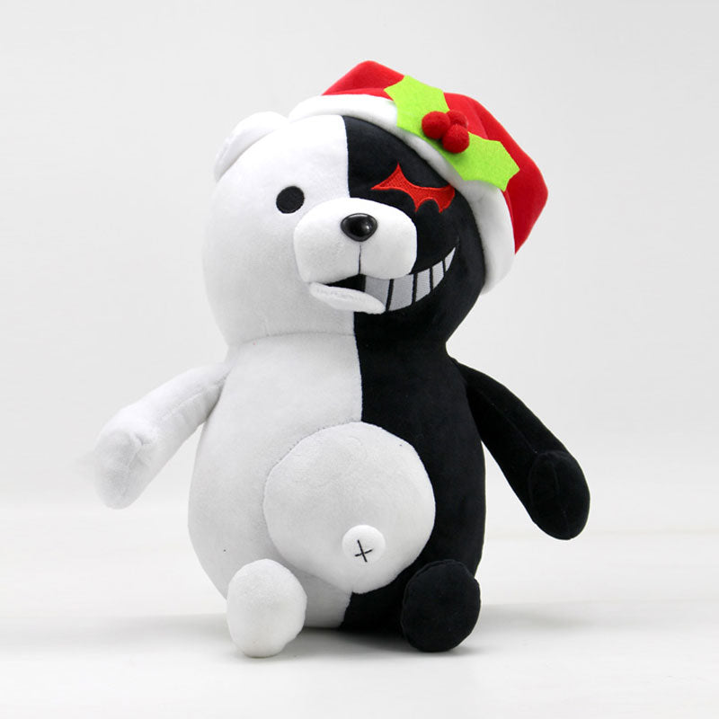 Dangan Ronpa Super Danganronpa 2 Monokuma Black &amp; White Bear Plush Toy Soft Stuffed Animal Dolls Birthday Gift for Children Kids - Executive-Skincare