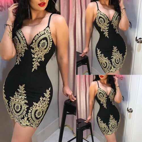 Summer Vintage Printed Sexy Strppy Party Dress Women Sleeveless Bandage Bodycon Evening Night Club Pencil Mini Dresses - Executive-Skincare