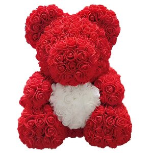 25/40CM Teddy Rose Bear Artificial Flowers Rose Bear for Women Valentines Day Wedding Birthday Christmas Gift Box Home Decor - Executive-Skincare