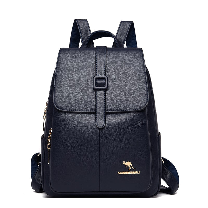 Summer 2021 Women Leather Backpacks Fashion Shoulder Bags Female Backpack Ladies Travel Backpack Mochilas School Bags For Girls - Executive-Skincare