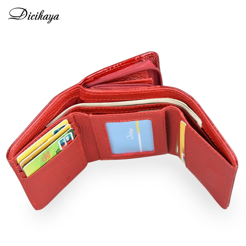 DICIHAYA Women&#39;s Wallet Short Women Coin Purse Leather Wallets For Woman Card Holder Small Ladies Wallet Female Hasp Mini Clutch - Executive-Skincare