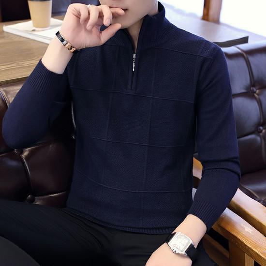 2020 Men&#39;s Sweaters Autumn Winter Warm Cashmere Wool Zipper Pullover Sweaters Man Casual Knitwear Plus Size M-XXXL - Executive-Skincare