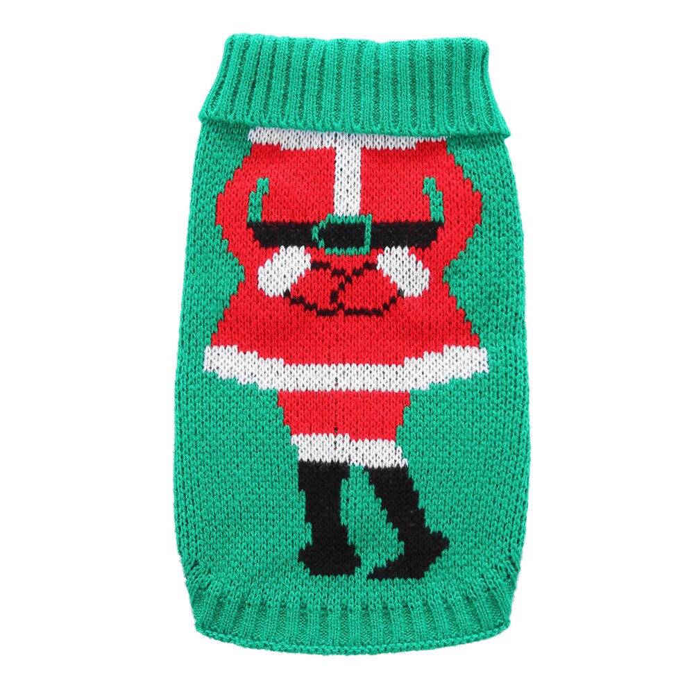 Knit Dog Clothes Christmas Sweater Santa Claus Cartoon Puppy Cat Sweater Coat Warm Pet Jackets Winter Jacket Pet Costume 35 - Executive-Skincare