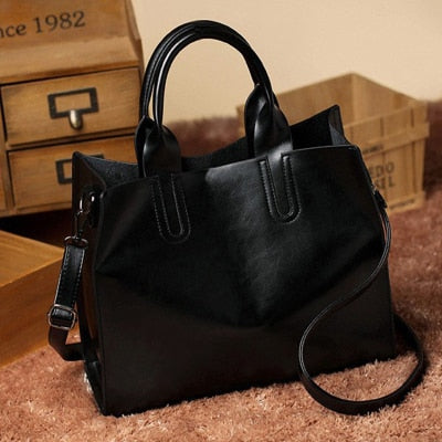 Leather Handbags Big Women Bag High Quality Casual Female Bags Trunk Tote Crossbody Shoulder Bag Ladies Large Bolsos - Executive-Skincare