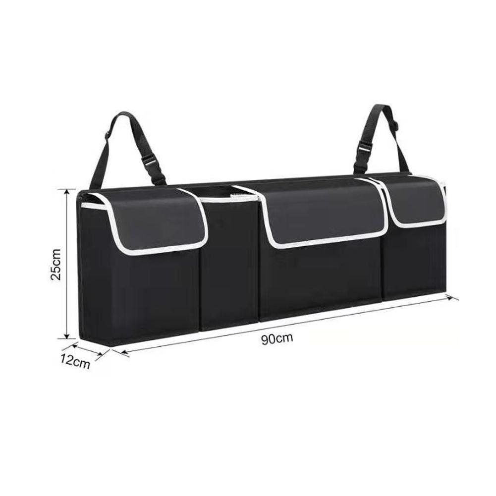 High Capacity Adjustable Car Storage Box Backseat 4 Bag Trunk Organizer Multi-use Oxford Car Seat Back Organizers Car Accesories - Executive-Skincare