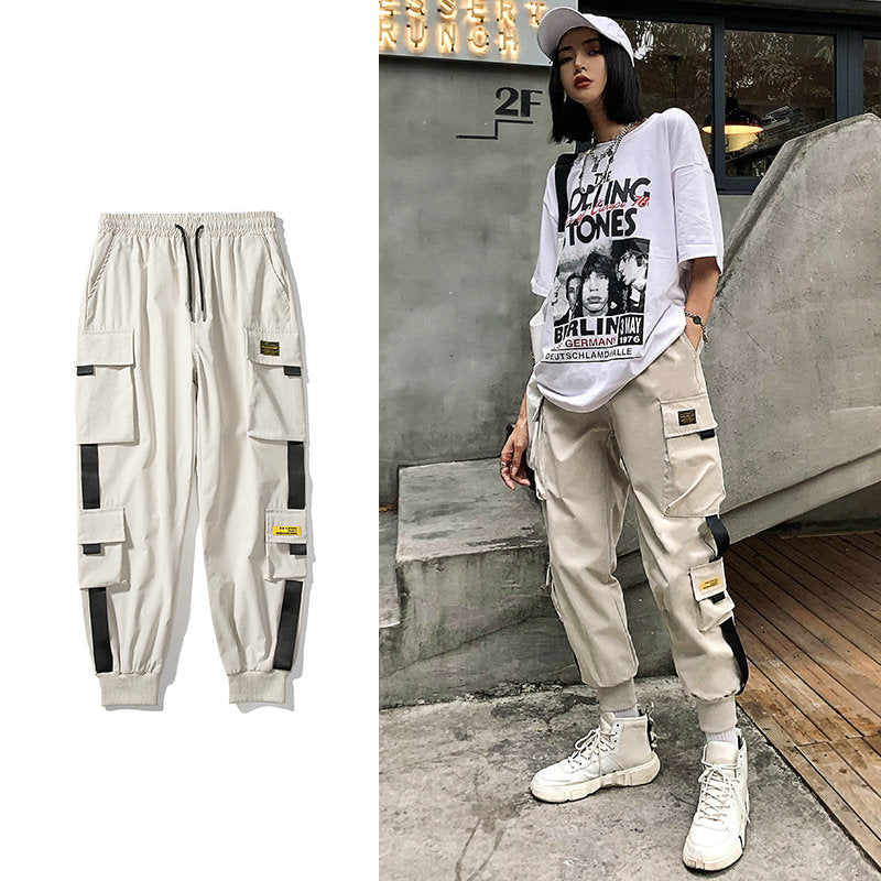 2020 Mens Cargo Pants Multi Pocket Harem Pants Male Streetwear Fashion Mens Casual Jogging Pants New Elastic Waist Trousers 5XL - Executive-Skincare