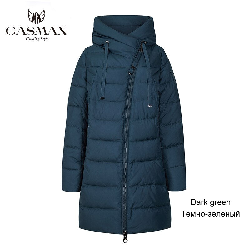 GASMAN 2022 Winter Long Jacket For Women Down Thick Coat Hooded Women Parka Warm Puffer Jacket Female Clothes Outwear 180 - Executive-Skincare