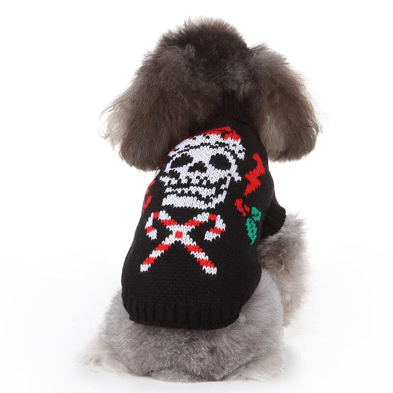 Knit Dog Clothes Christmas Sweater Santa Claus Cartoon Puppy Cat Sweater Coat Warm Pet Jackets Winter Jacket Pet Costume 35 - Executive-Skincare