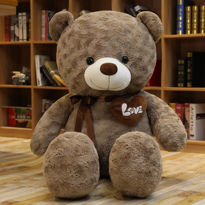 Nice New Hot High Quality 2 Colors Teddy Bear With Love Stuffed Animals Plush Toys Doll Pillow Kids Lovers Birthday Baby Gift - Executive-Skincare