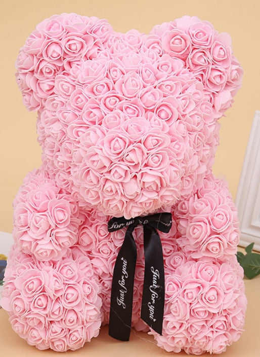 rose teddy bears flower rose bear  DIY gift box Christmas Valentine&#39;s Day present home decor wedding - Executive-Skincare