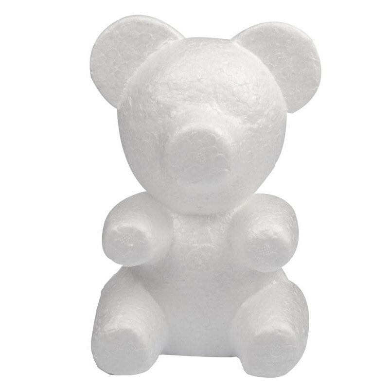 Diy Artificial Flowers Foam Teddy Bear Of Roses Mold 20cm/30cm Handmade Styrofoam Wedding Valentine&#39;s Day Present - Executive-Skincare