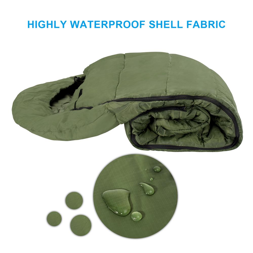 Agemore Outdoor Camping Sleeping Bags Waterproof Ultralight Heating Winter Sleeping Bag Adults Sleep Camp Gears with Heating Pad - Executive-Skincare