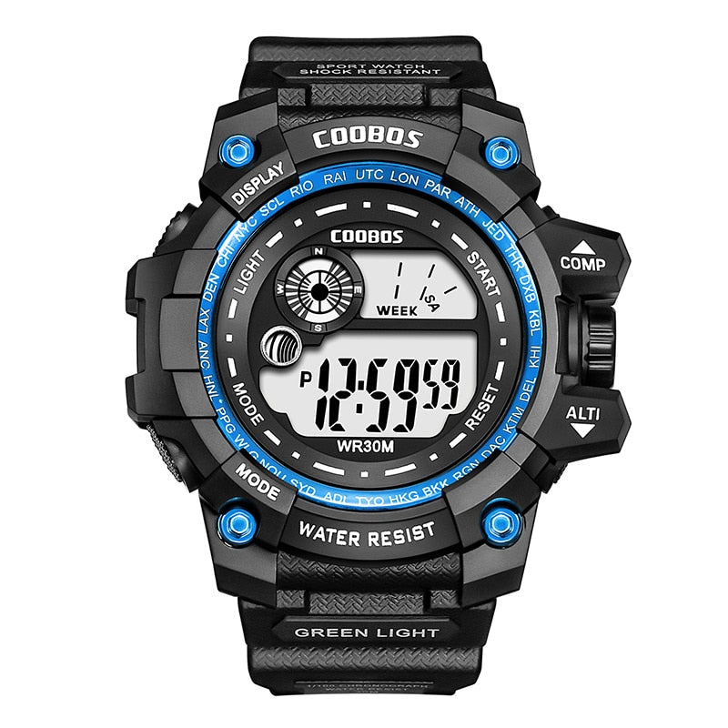 COOBOS New Men LED Digital Watches Luminous Fashion Sport Waterproof Watches For Man Date Army Military Clock Relogio Masculino - Executive-Skincare