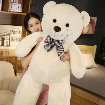 Giant 95/120/140cm Soft Teddy Bear Plush Toys Pink&amp;Brown Bear Super Big Hugging Pillow Animal Cushion Children Birthday Gift - Executive-Skincare