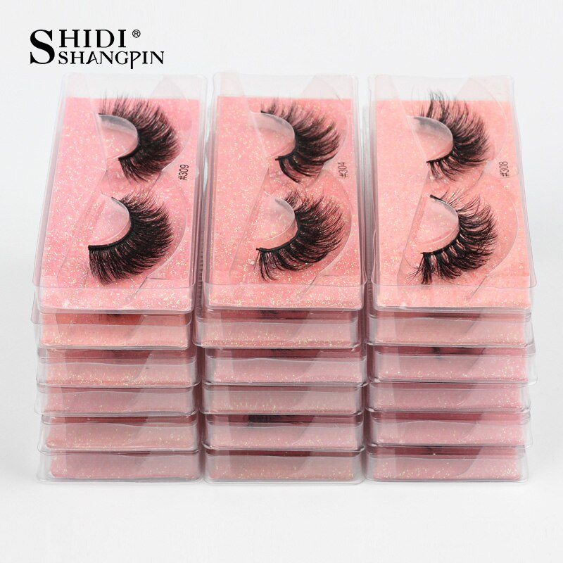 SHIDISHANGPIN Eyelashes 3D Mink Lashes Natural False